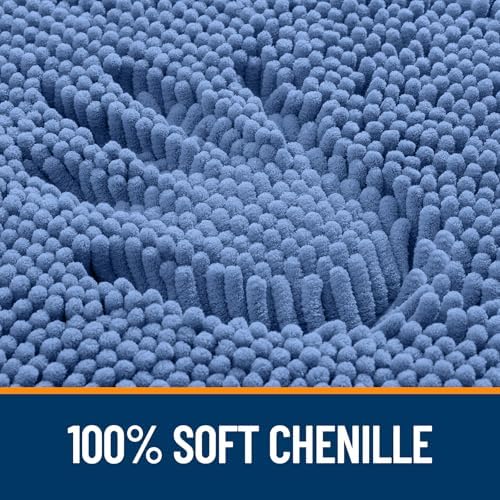 OLANLY Bathroom Rugs 36x24, Extra Soft Absorbent Chenille Bath Rugs