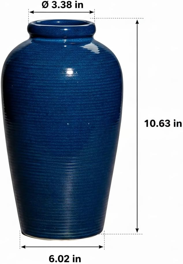 Ceramic Vases Home Decor / 11 Inch / Blue