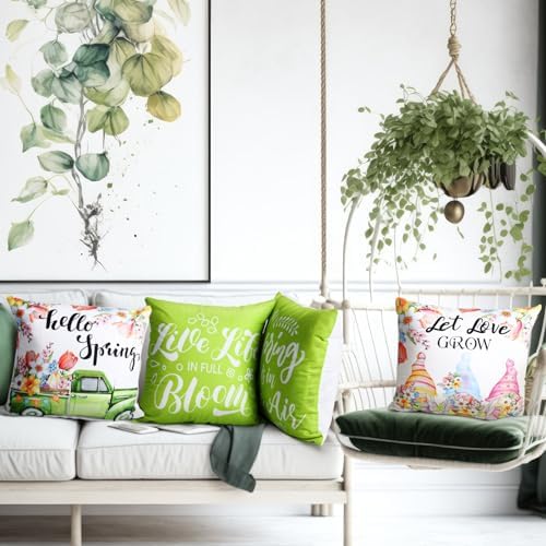 GlikCeil 16 Set Seasonal Pillow Covers 18 x 18 Inch Winter Throw Pillow Covers Winter Gnome Holiday Throw Pillowcase Let It Snow Decorative Cushion Case Sofa for Farmhouse Holiday Home Sofa Decor