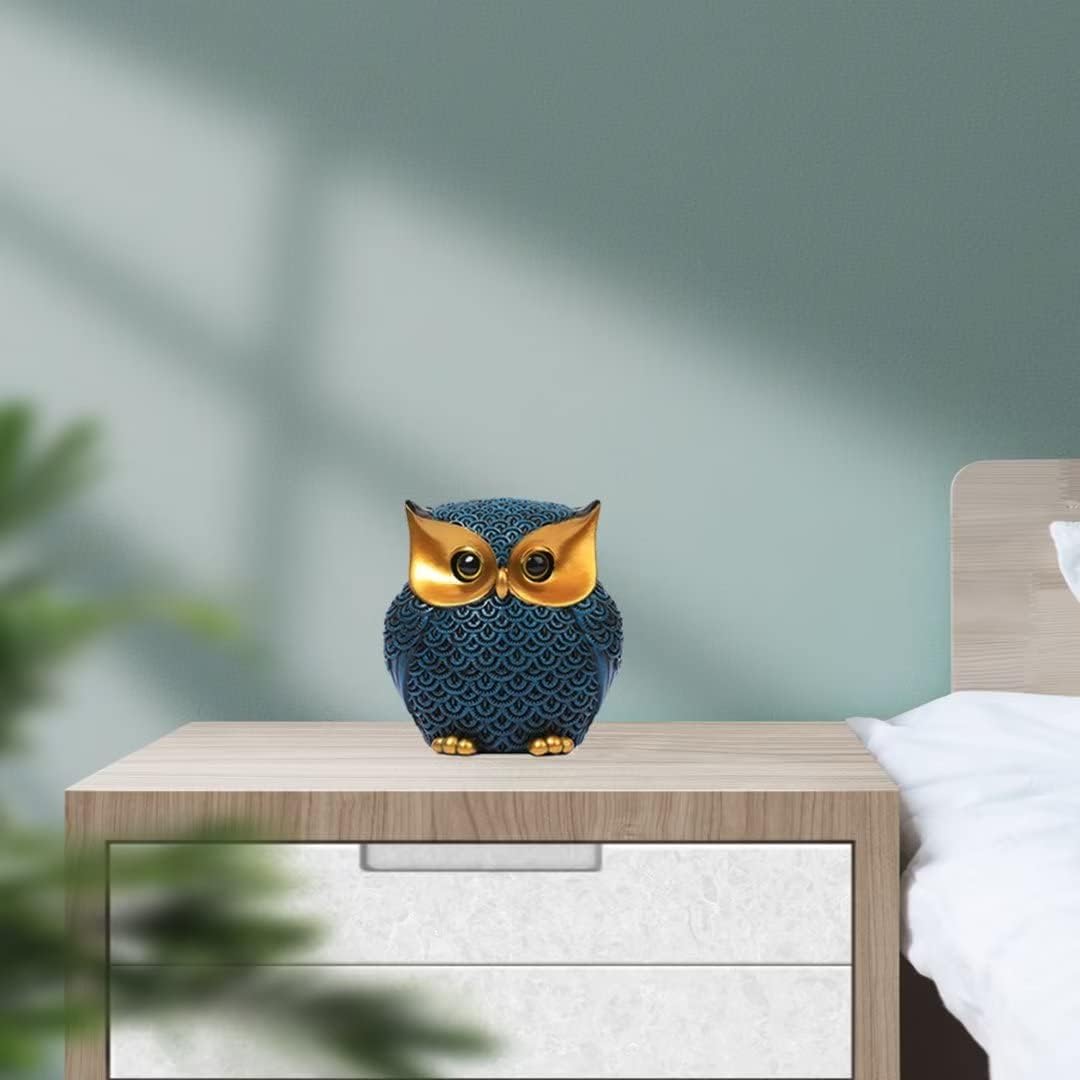 Owl Figurines Home Decor Accents Small Décor Items / Style1-blue