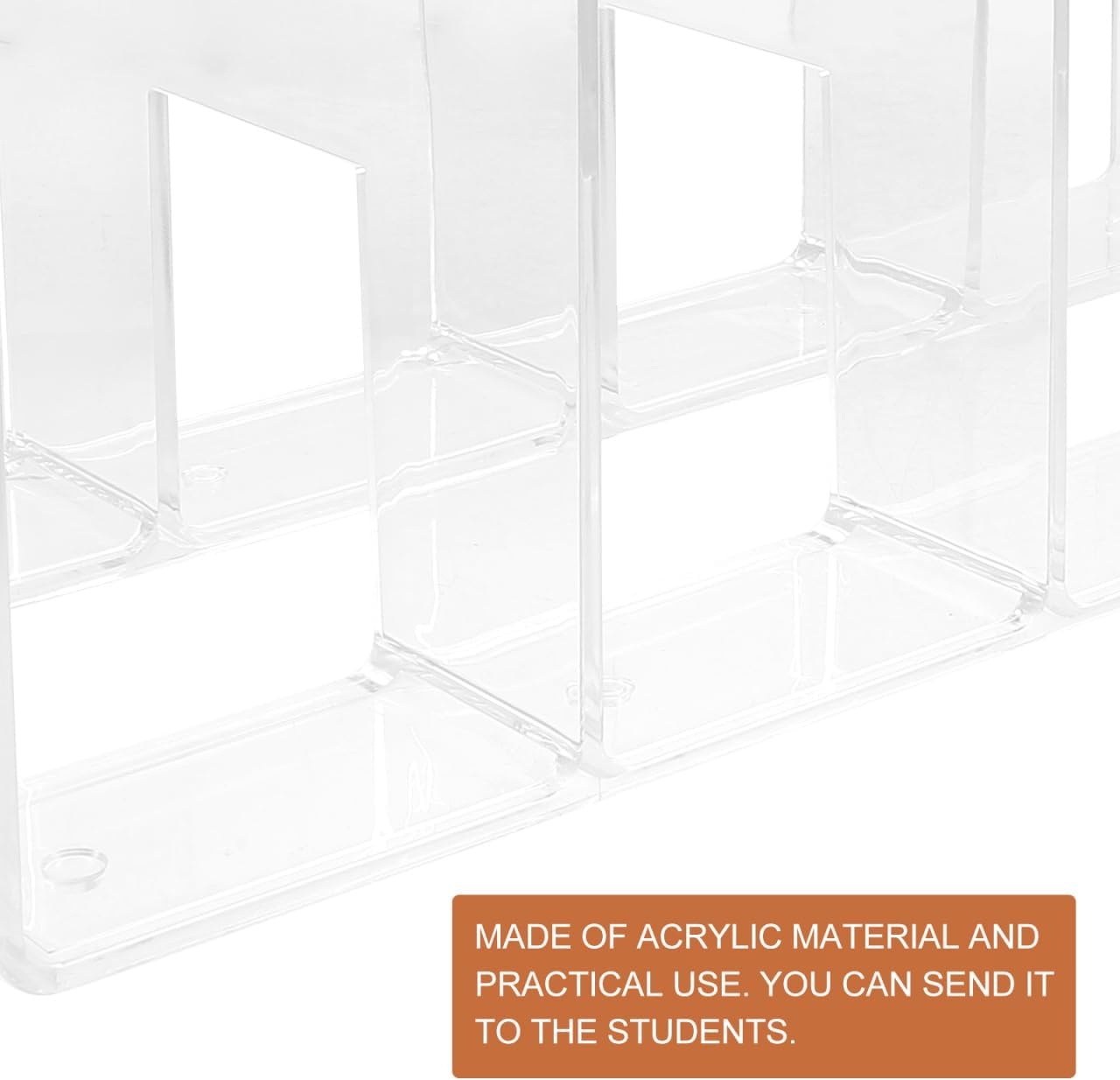 Wallet Acrylic Books Wallet Holder Desk Book Ends Book Holders / Transparent / Medium
