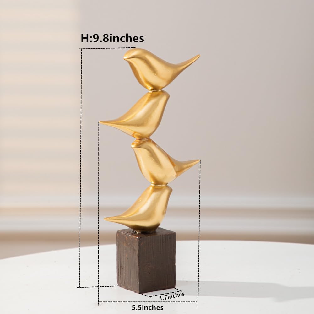 Gold Bird Statue Decorative Accessories / A51525 Gold