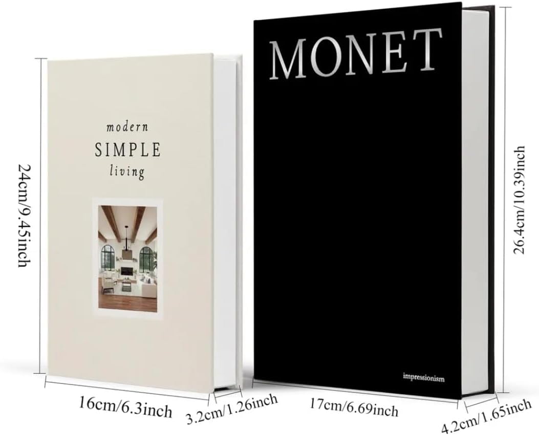Modern Minimalist Faux Book / E2 / Set of 2