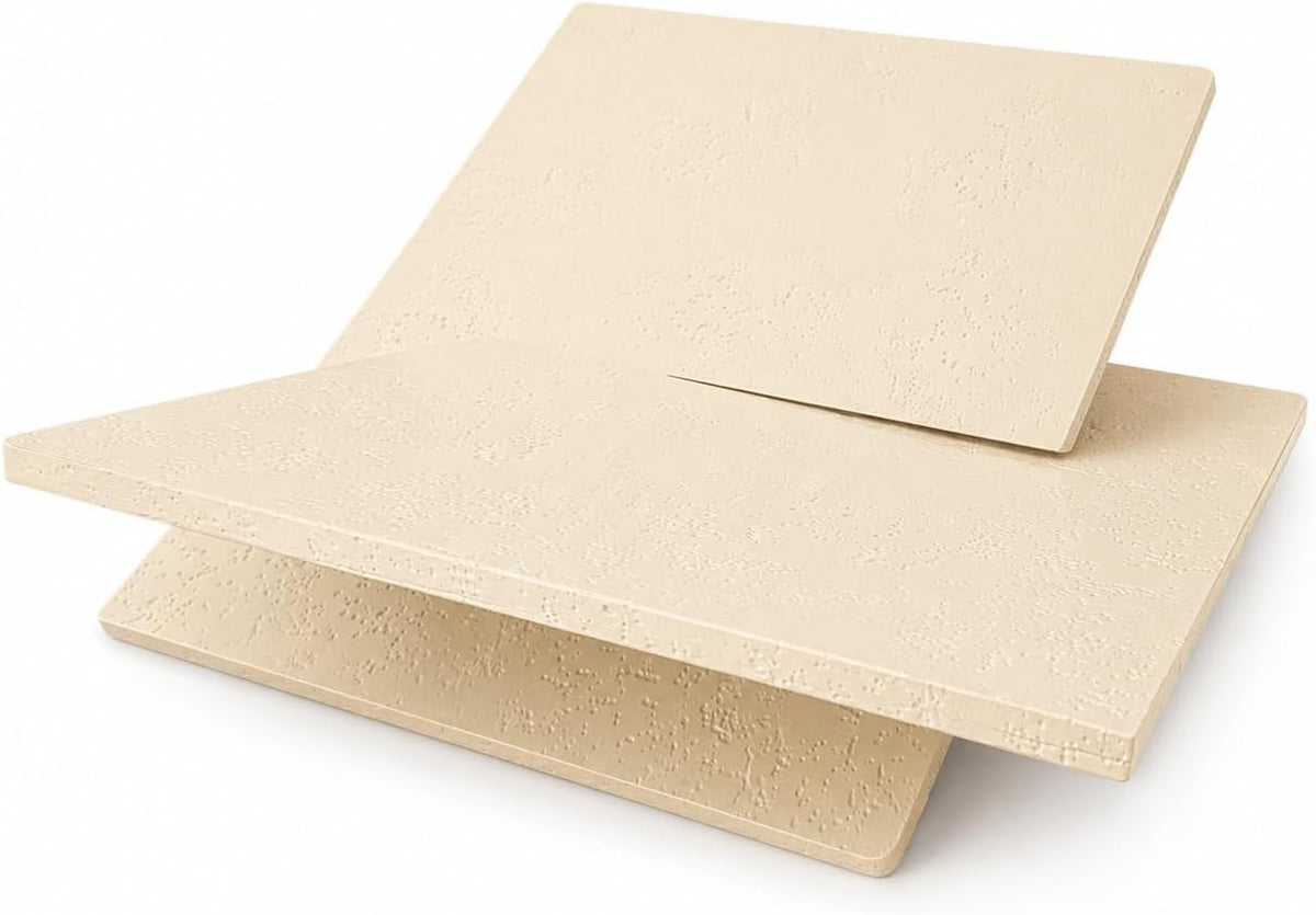 Faux Travertine Resin Book Stand, Large Open Book Holder Stand for Display & Reading, Coffee Table Book Stand for