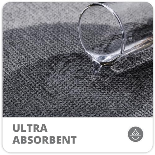 Bath Mat,Ultra Thin Bathroom Rugs,Rubber Bath Mats for Bathroom,No Slip Bath Rug,Quick Dry,Machine Washable,Low