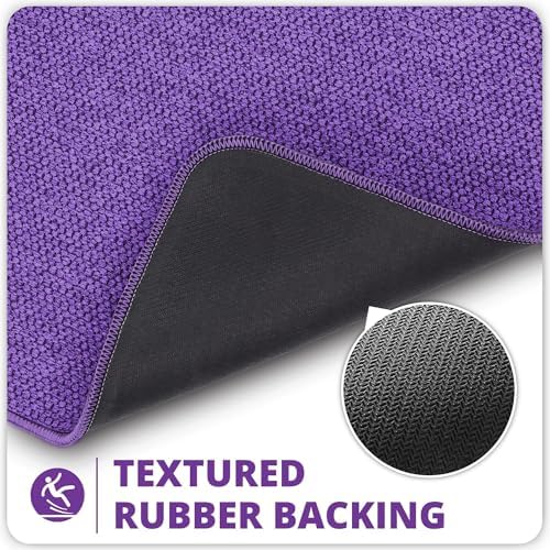 Bosap Toilet Rugs U Shaped Bathroom Rug,Machine Washable Non Slip Quick Dry Super Absorbent Ultra Thin Toilet Mats for