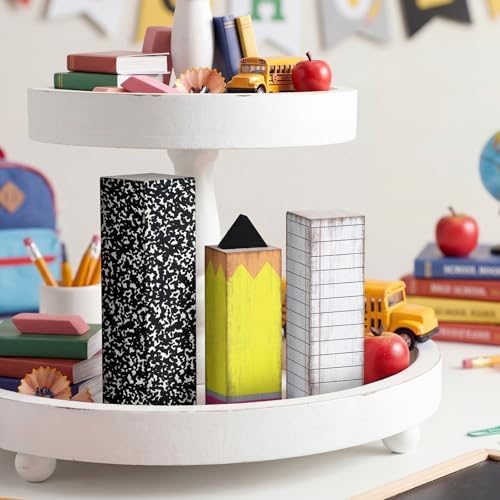 GlikCeil 3 Pcs Back to School Table Decoration Composition Notebook Decor