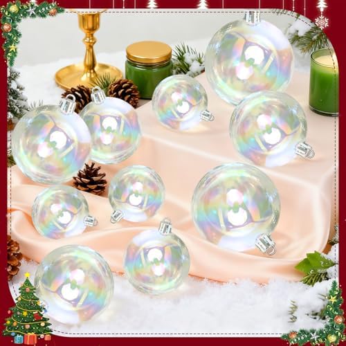 50pcs Iridescent Ornaments Balls for DIY Halloween Bubble Cauldrons