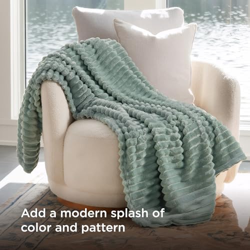 Bedsure Soft Sage Green Throw Blanket for Couch Decor Gifts 50"x70"