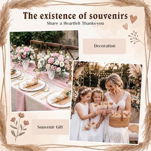 30 Set Mini Dried Flower Bouquet for Craft with Stem, Pampas