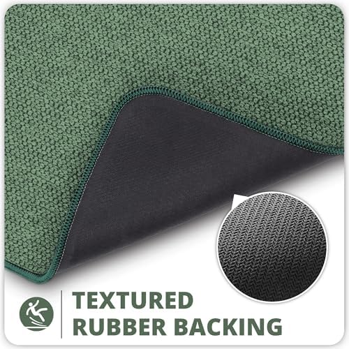 Bosap Bath Mat,Ultra Thin Bathroom Runner Rugs,Large Bath Mats for Bathroom,Quick Dry,Non-Slip,Machine Washable,Low