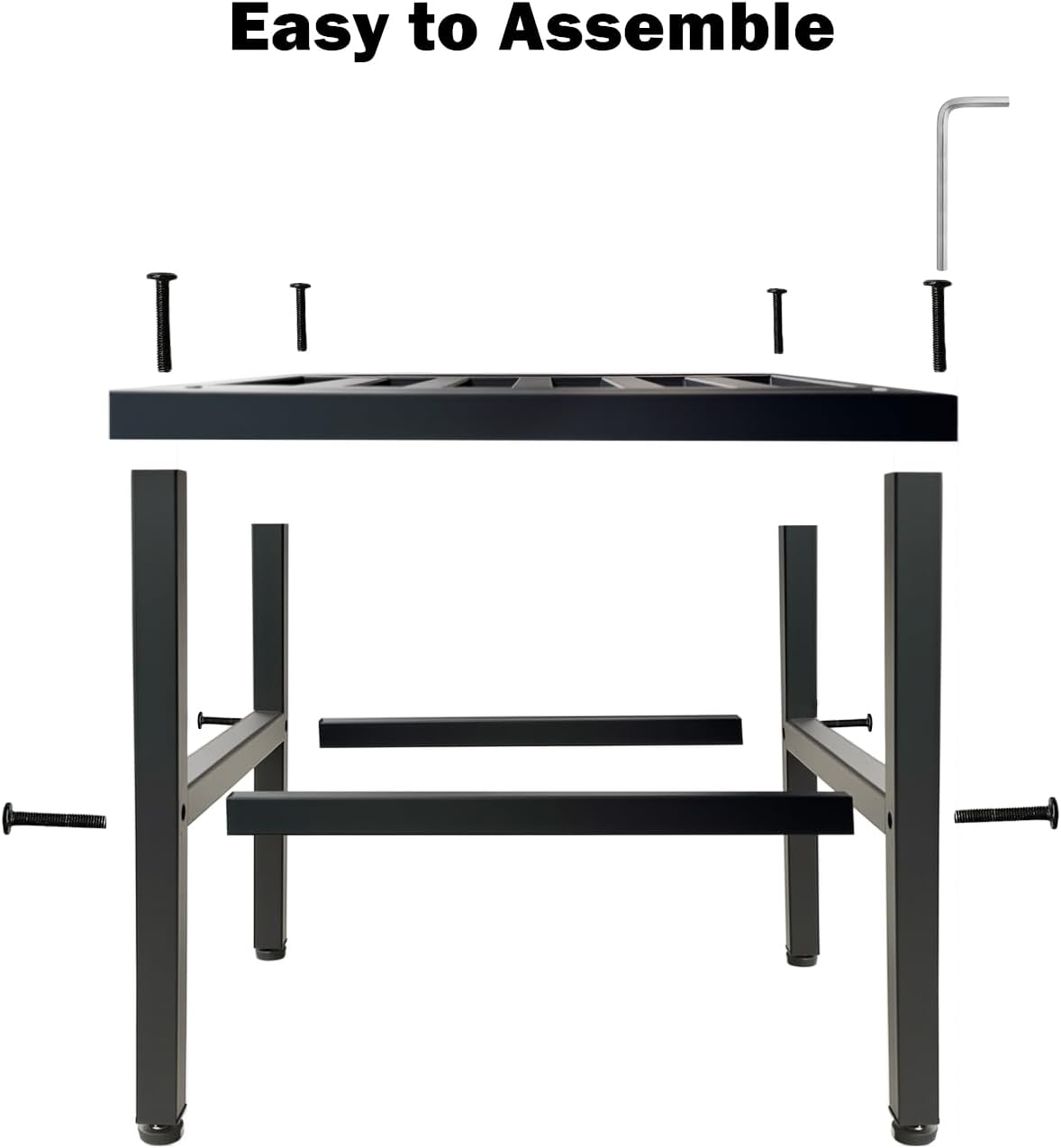 Metal Heavy Duty Plant Stand Indoor Outdoor,18 Inch Large Plant Stands Riser,Tall Wrought Iron Pedestal Holders for
