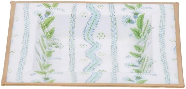 Jewelry Tray / Catch All Tray / Botanical Floral / Square / Blue