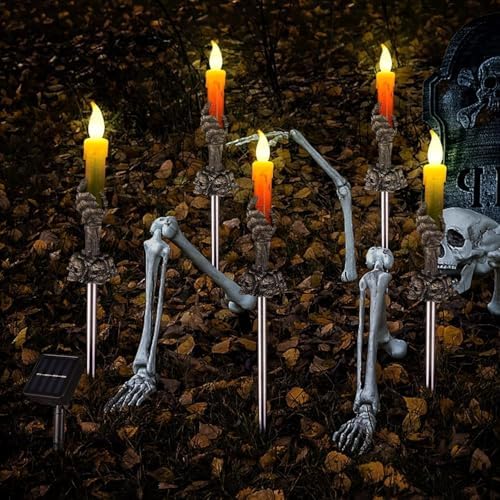Halloween Decorations Outdoor, Solar Pathway Lights, 20 Pack