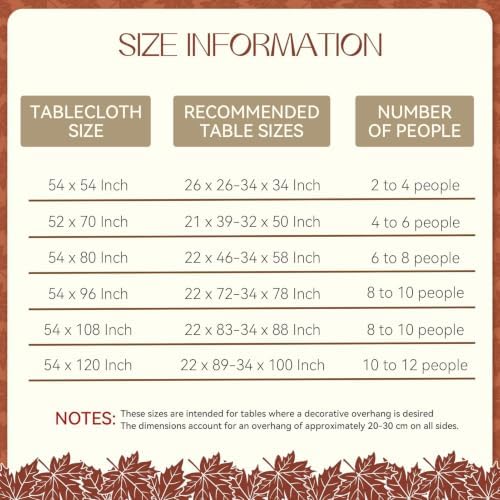 Romanstile Fall Checkered Tablecloth Rectangle, 60 x 102 Inch, Orange