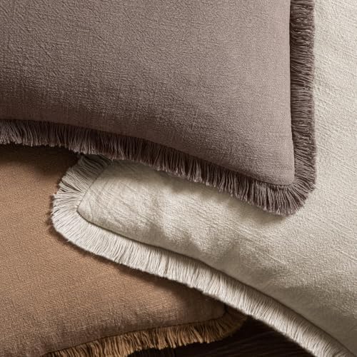 MIULEE Linen Decorative Fall Lumbar Throw Pillow Covers Malt Ball 12x20