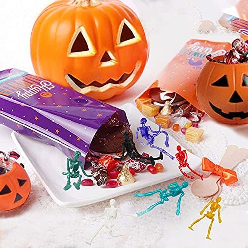 JOICEE 24PCS Halloween Stretchy Skeleton Toys Squishy Skeleton Toys