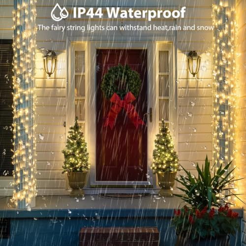 KAQ Connectable 240LED 88Ft String Lights, Christmas Lights Indoor Outdoor