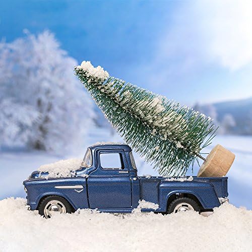 KUUQA 34Pcs Mini Sisal Snow Frost Christmas Tree Bottle Brush, Small Size