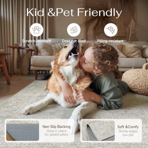 2x5 Grey Neutral Runner Rug