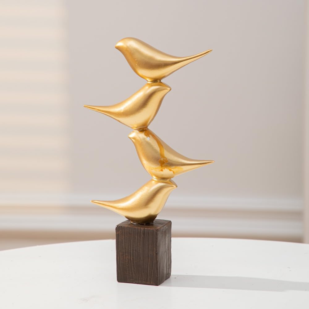 Gold Bird Statue Decorative Accessories / A51525 Gold