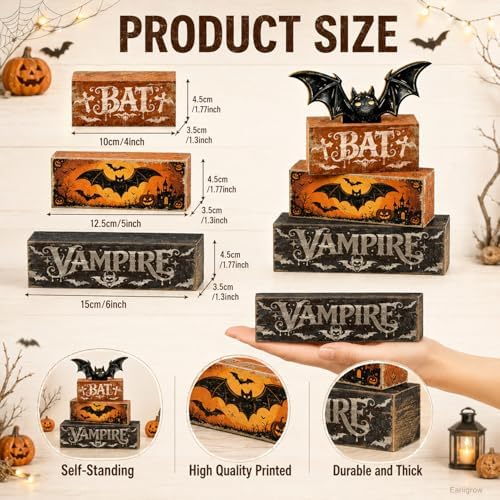 Halloween Bat Decor Indoor, Halloween Table Decorations for Home