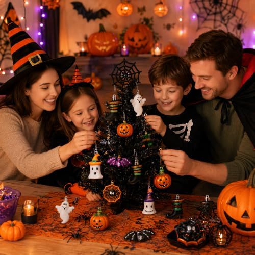 Valery Madelyn Halloween Tree Decorations Shatterproof Ornament Indoor 20ct