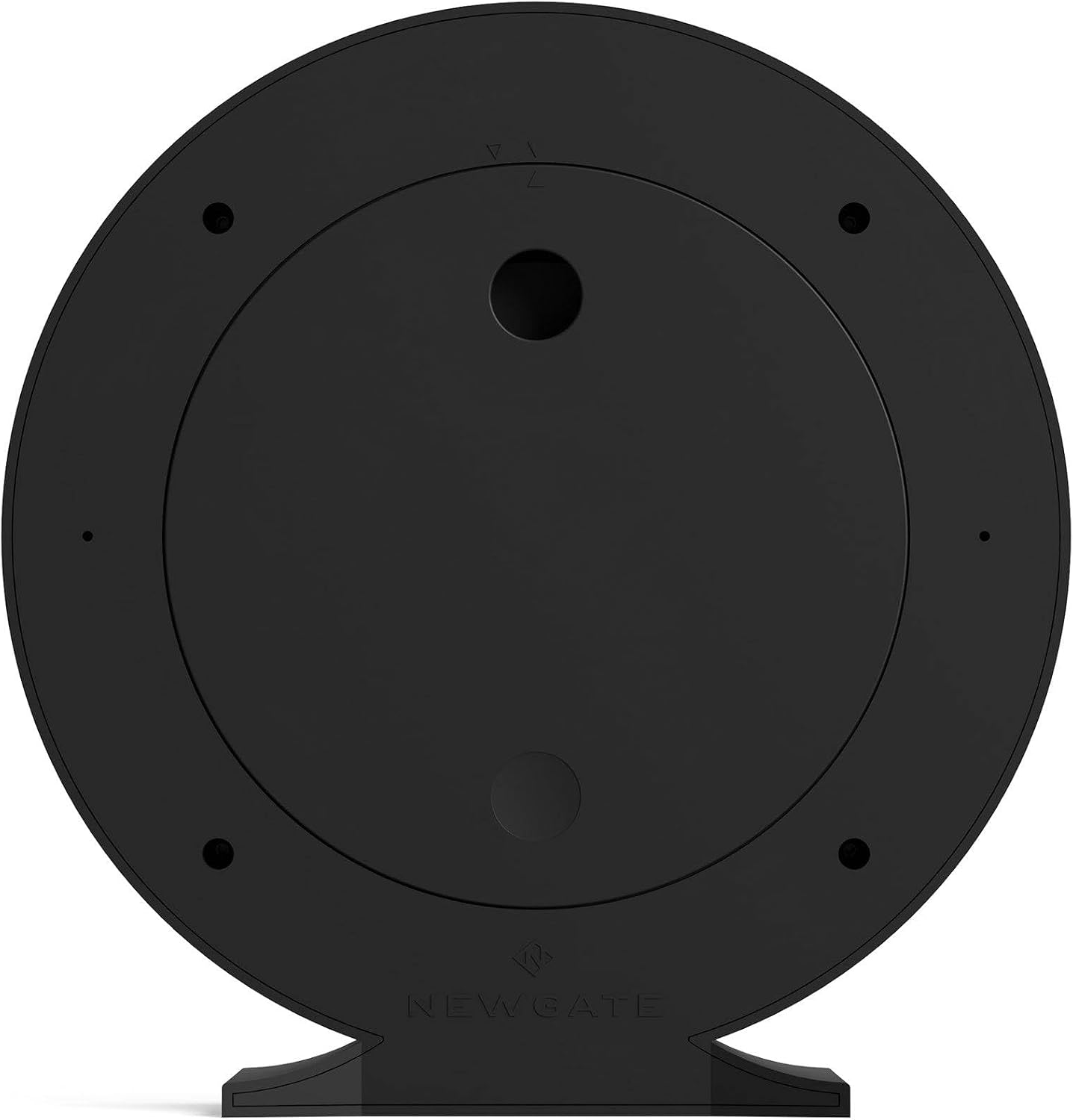 NEWGATE® Q Mantel Clock | Modern Classic Round Mantel Clock | Black | Contemporary Style for Mantel, Desk, Table, Shelf