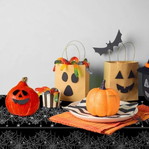 Childom 3 Pack Halloween Tablecloth Rectangle Table,Halloween Decorations