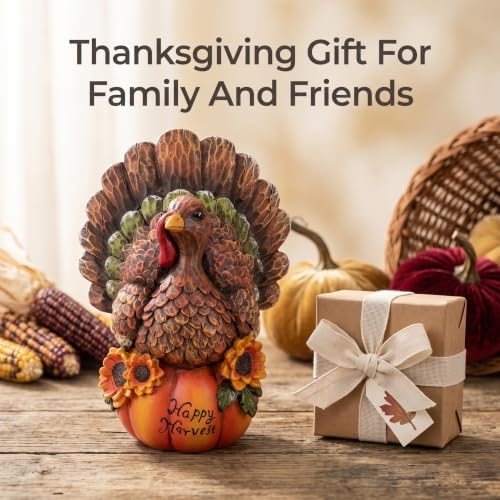Thanksgiving Table Decor Fall Harvest Turkey Figurine for Home Decro