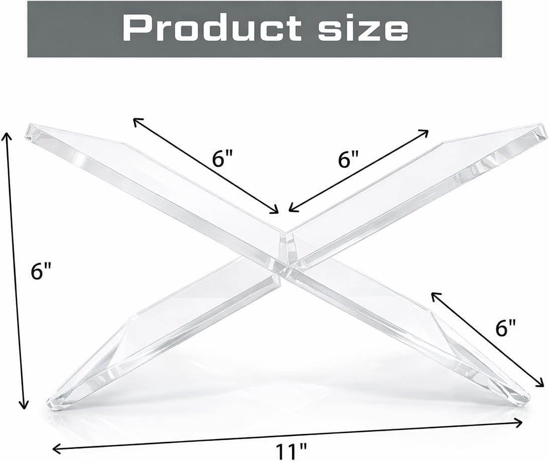 Modern Open Book Holder for Cookbooks / Clear