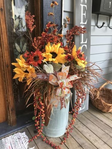 Fall Lantern Bow Wreath Bow Decor Bow Halloween Lantern Bow Orange Pumpkin Lantern Bow Fall Lantern Thanksgiving Autumn