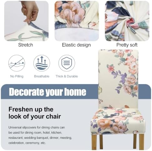 Dining Chair Covers, Stretch Seat Covers, Washable Furniture Protector