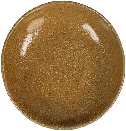 Stoneware Footed Pedestal Bowl / Taupe / 8.0" Round x 3.75" Tall