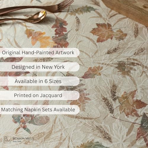 Benson Mills Natures Leaves Autumn Tablecloth (60" x 104" Rectangular)