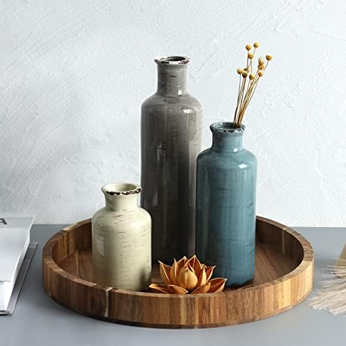 Ceramic Vases / Farmhouse Flower Vases Decor / A-morandi / Set of 3