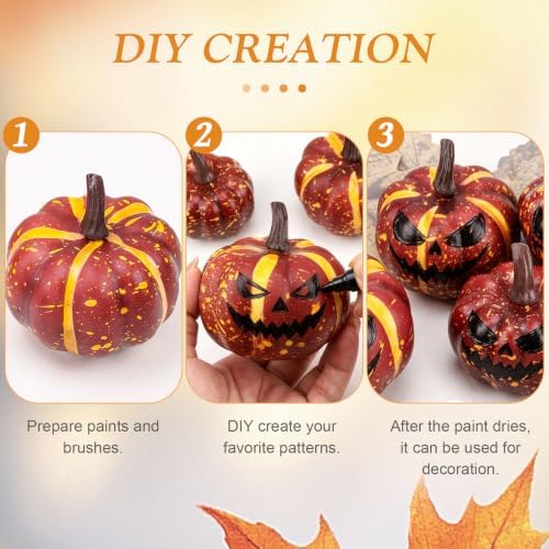 25Pcs Artificial Velvet Pumpkins Fall Decor Set Maple Pine Cones