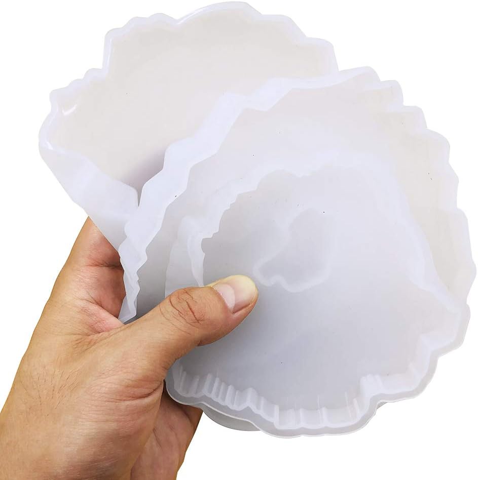 Coaster Silicone Epoxy Resin Molds / Set of 8