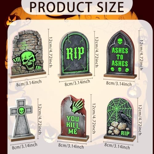 Halloween Tombstone Decor, Halloween Table Decorations Indoor for Home