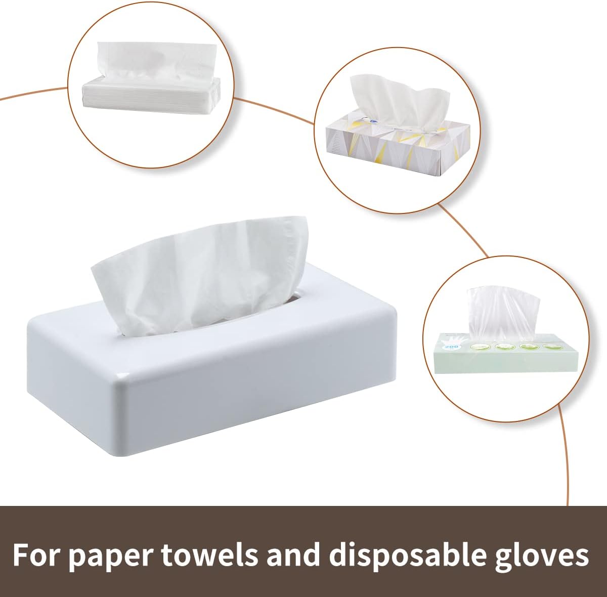 Tissue Box Cover / White