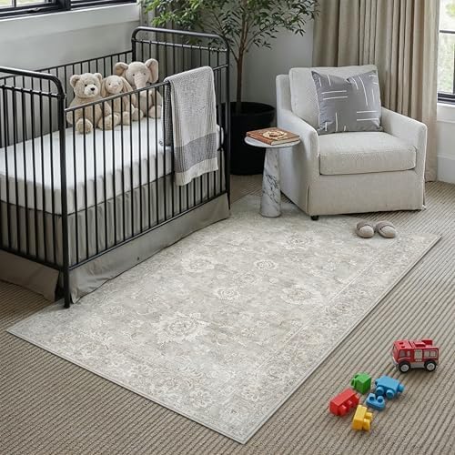 3x5 Grey Neutral Area Rug