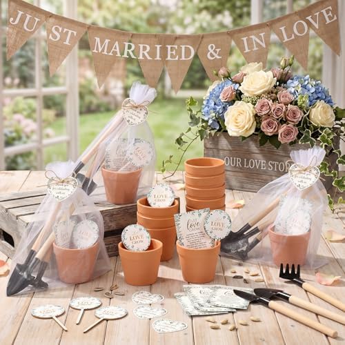 Amyhill 50 Sets Let Love Grow Wedding Favors for Guests Bulk