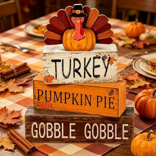 Turkey Fall Thanksgiving Decor, Fall Decorations for Home
