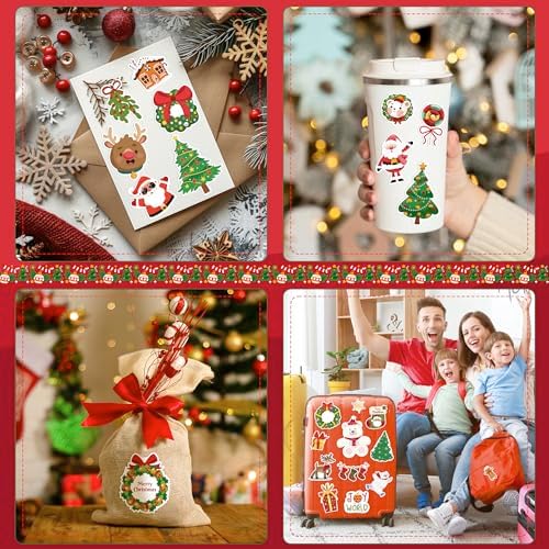 OHOME Stocking Stuffers | 320 PCS Christmas Stickers - Toddler Stocking Stuffers | Kids for Boys Girls Grandkids,Vinyl Xmas Games Crafts Activities Party Favors Supplies