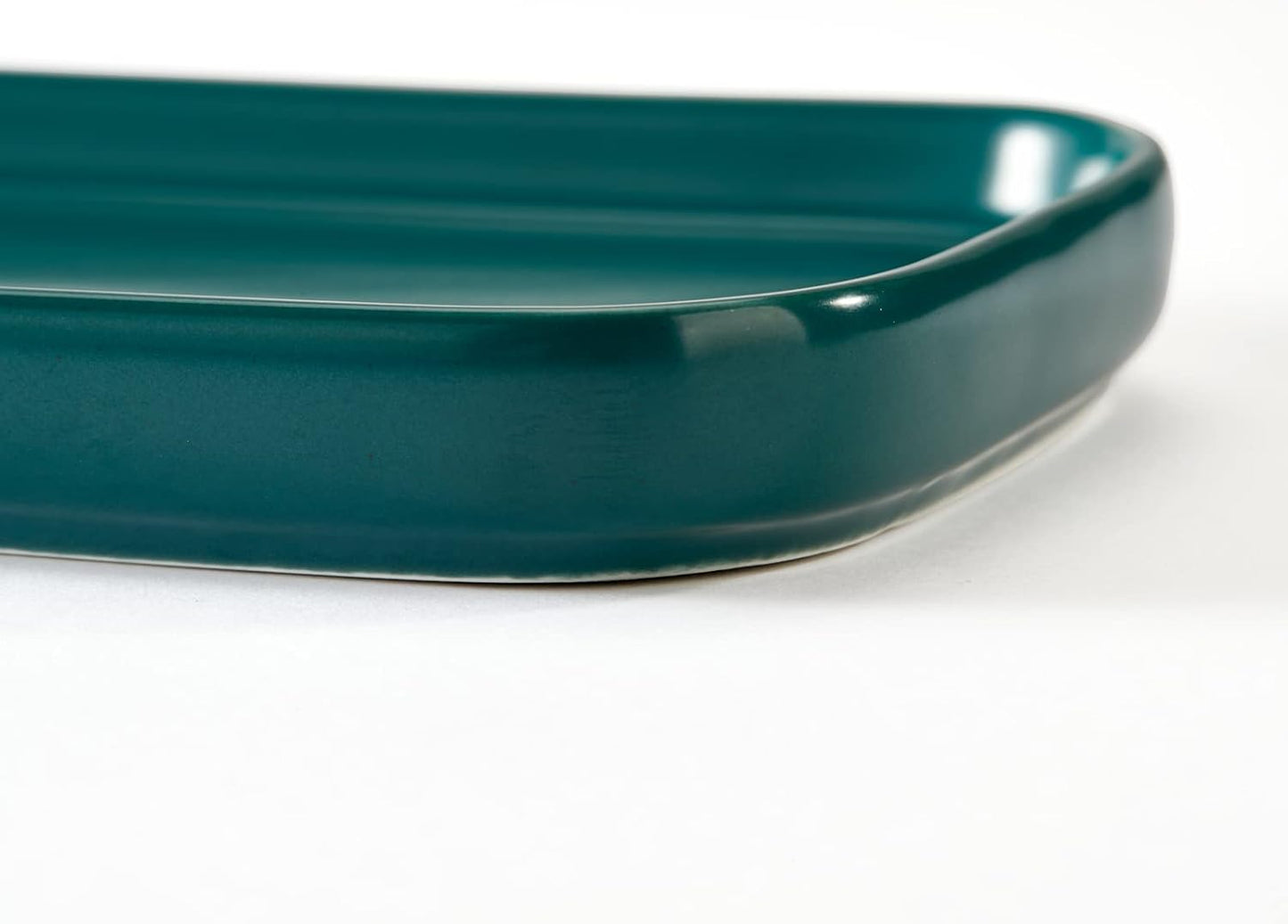 Ceramic Bathroom Tray / Blackish Green
