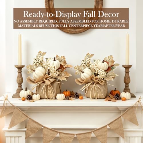 Timer - 2 Pack Fall Tabletop Maple Tree with 20LEDs