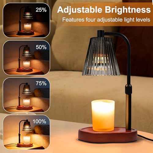 Candle Warmer Lamp with Timer Dimmer, Birthday Gifts for Women Mom