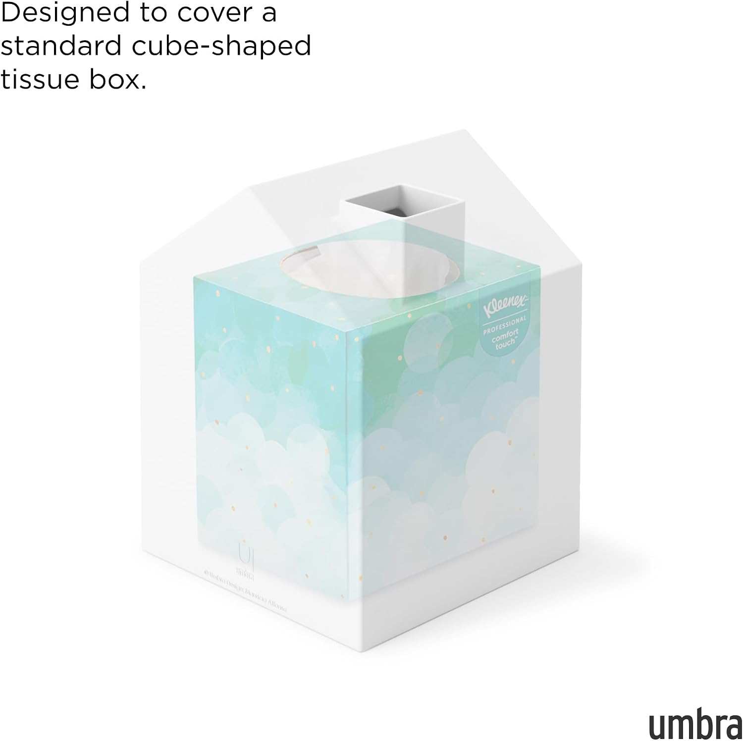Casa Tissue Box Cover / White