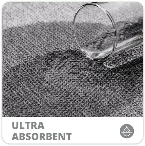 Bosap Toilet Rugs U Shaped Bathroom Rug,Machine Washable Non Slip Quick Dry Super Absorbent Ultra Thin Toilet Mats for