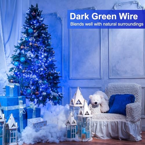 2 Pack Christmas Lights Outdoor, Total 200FT 600 LED Christmas Tree Lights